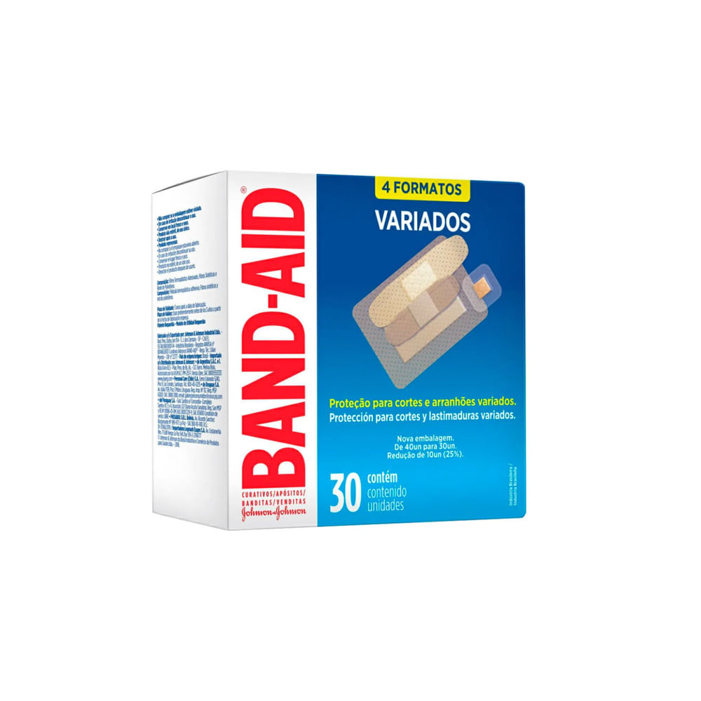 Curativo Band-Aid Transparente Com 40 Unidades