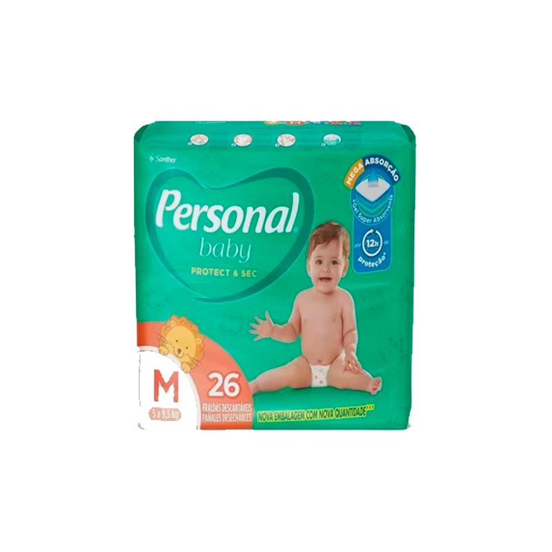 Fralda Personal Baby Protect &Sec Tamanho P 44 Unidades