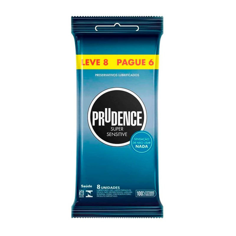 Preservativo Prudence Super Sensitive Leve 8 Pague 6 Soares Atacado Distribuidor 4949