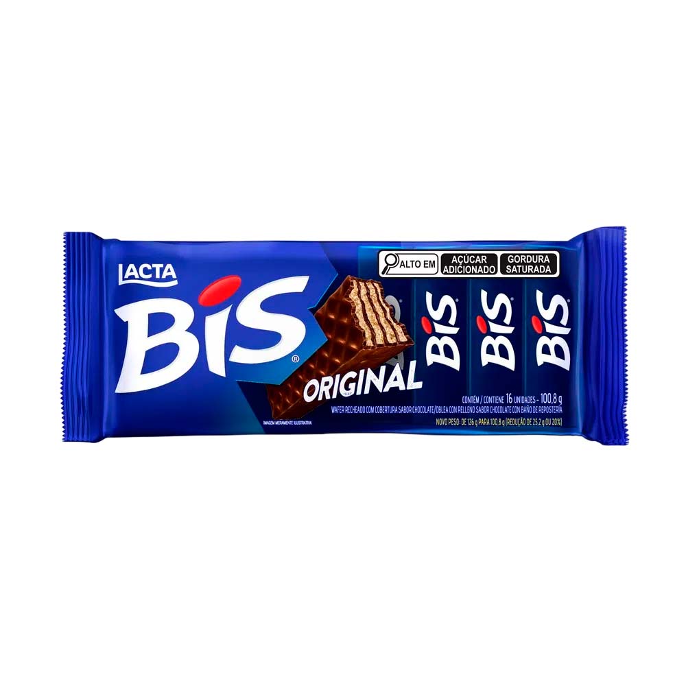 Chocolate Bis Ao Leite Lacta 100,8g - Soares Atacado Distribuidor